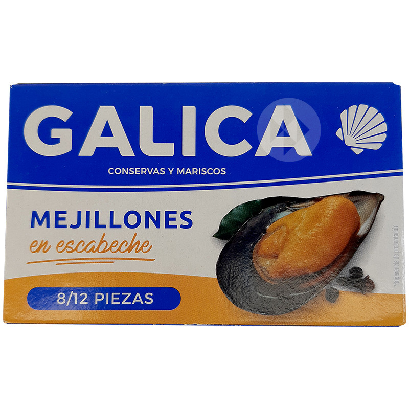 MEJILLONES EN ESCABECHE 8/12 LATA OL-120